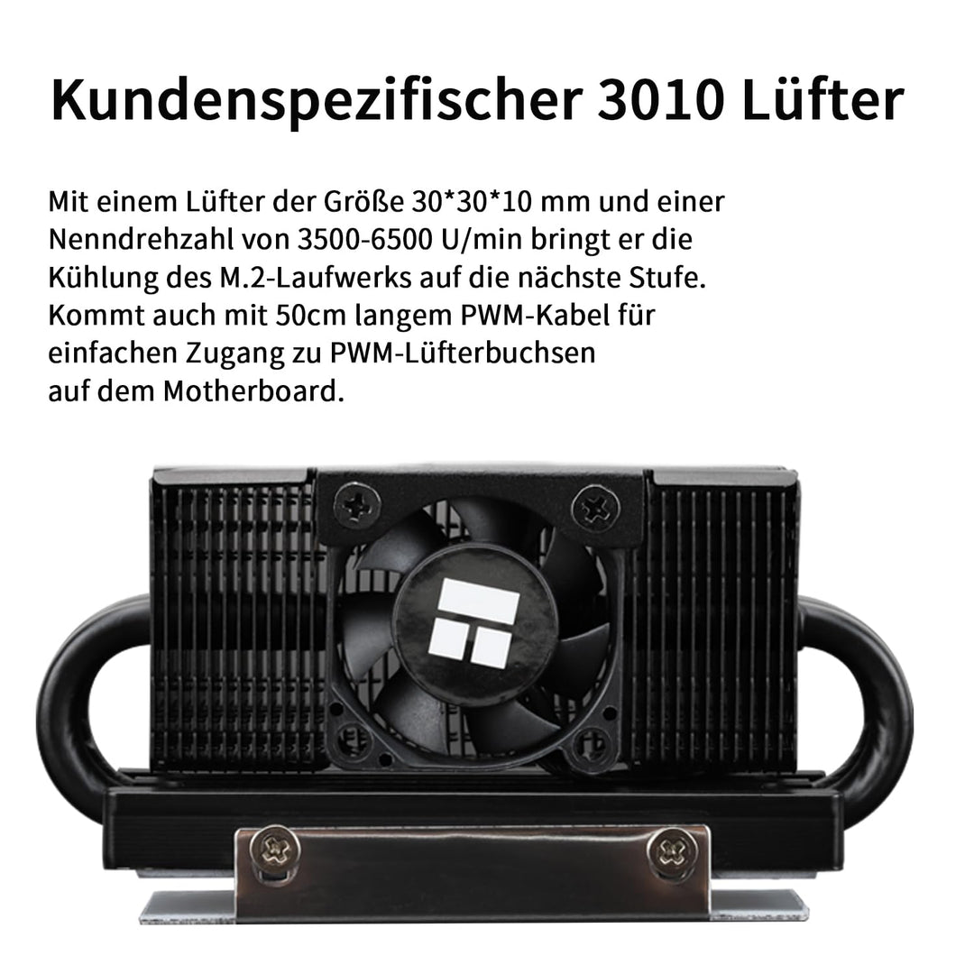 Thermalright HR10 2280 PRO Black SSD-Kühlkörper, doppelseitiger Kühlkörper, mit kleinem und schnelle