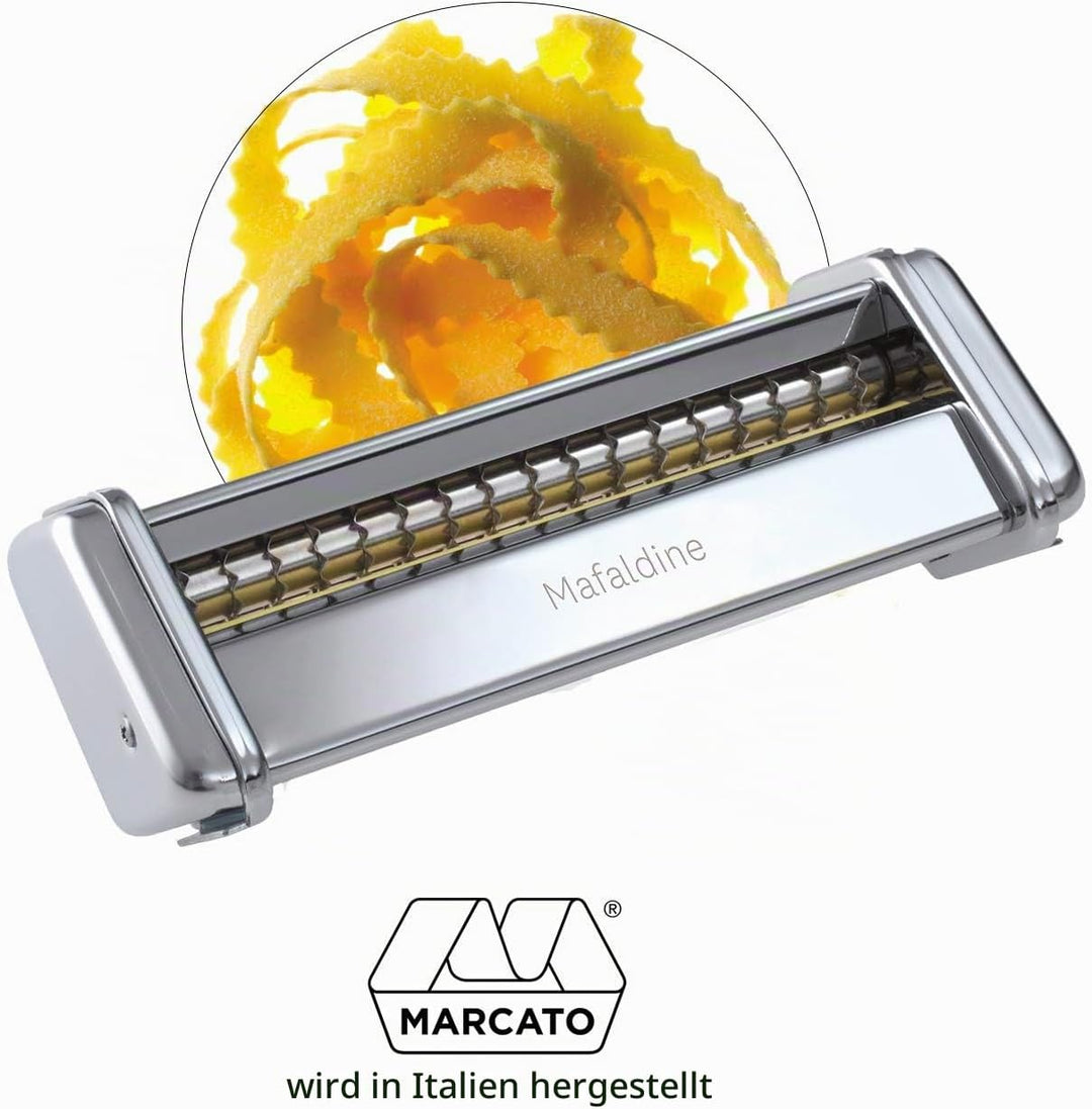 Marcato Classic Nudelmaschine Atlas 150 &amp; Mafaldine zubehörteile Atlas 150 Bundle mit Mafaldine zube