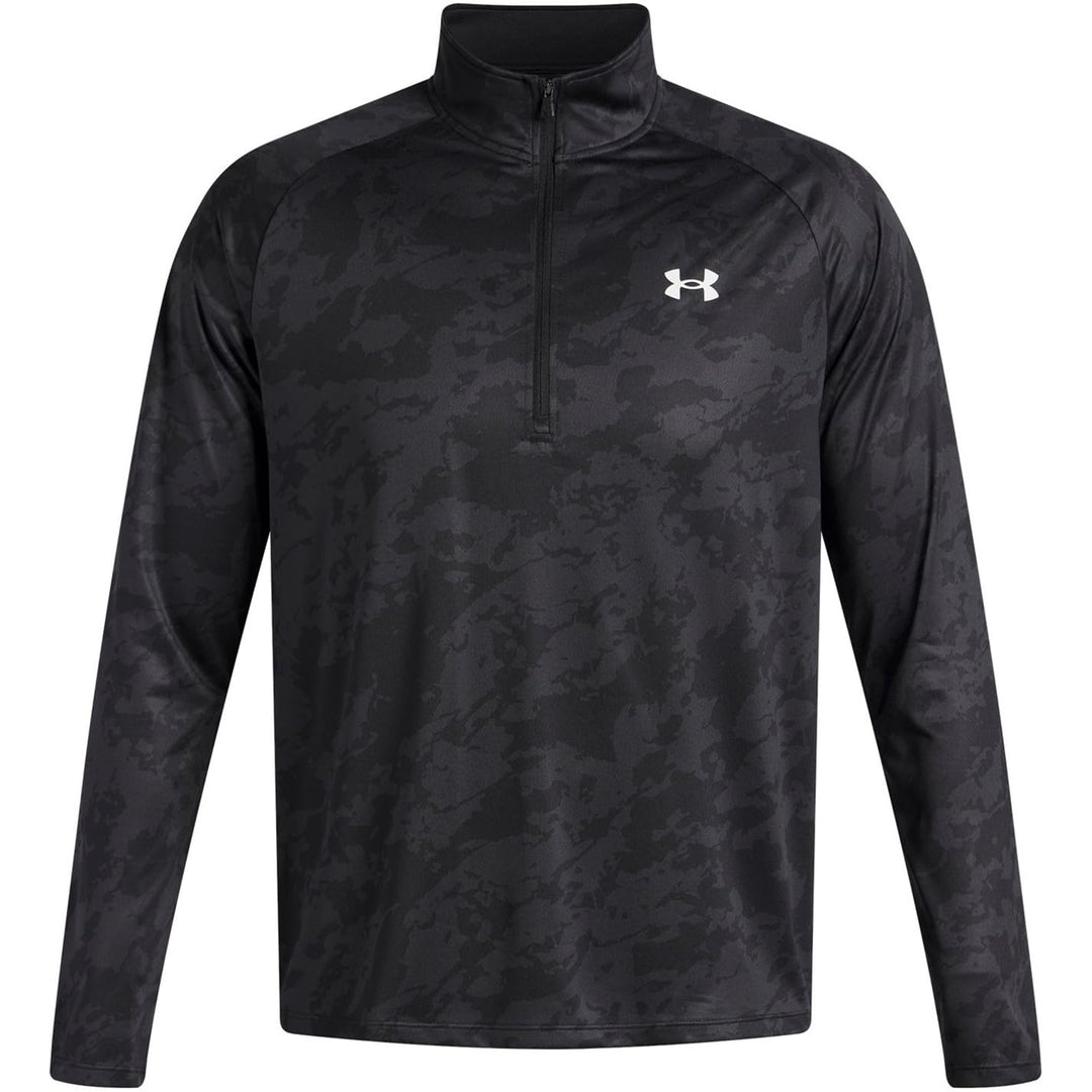 Under Armour Herren UA Tech 1/2 Zip Pullover M (007) Schwarz/Weiss, M (007) Schwarz/Weiß