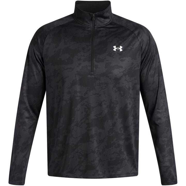 Under Armour Herren UA Tech 1/2 Zip Pullover M (007) Schwarz/Weiss, M (007) Schwarz/Weiß