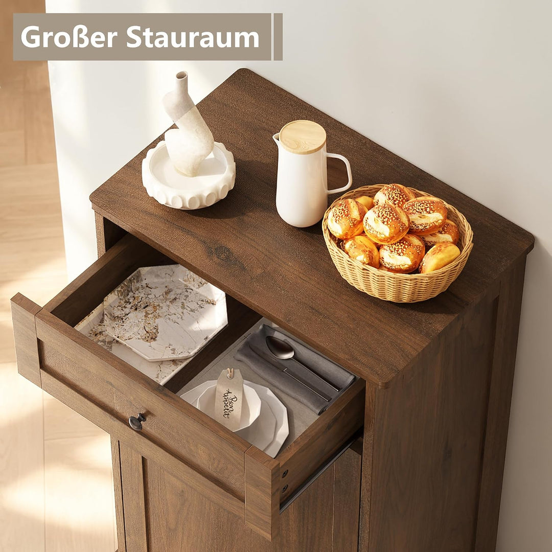 Müllschrank (Walnussbraun), Walnussbraun