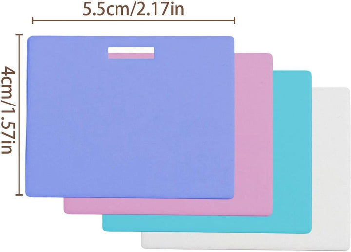 4 Stück Löschbare Ausweis Notizen Erasable Badge Note Notizblock Abwischbar Kleine Badge Notizen Für