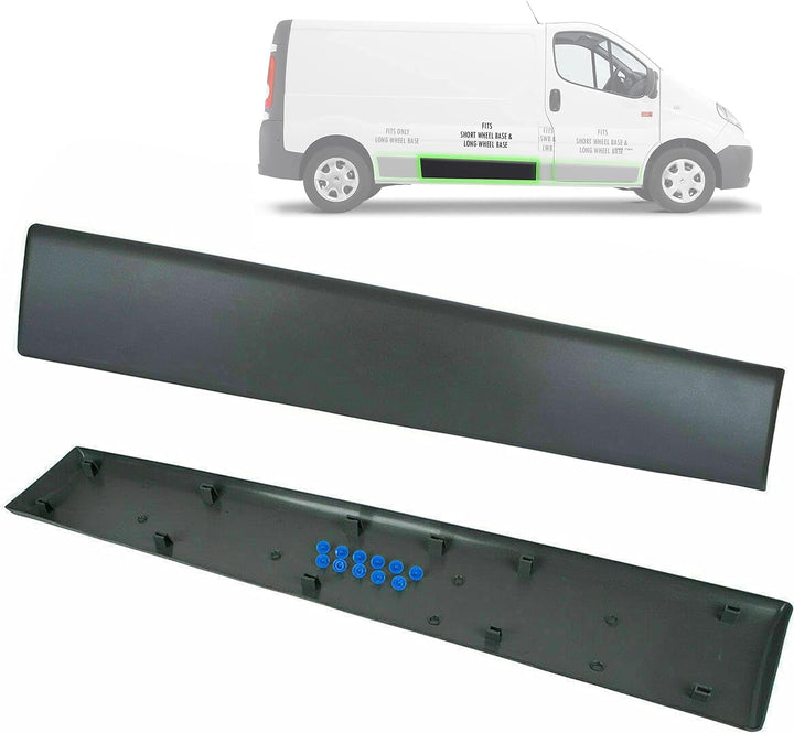 MKAREPART Lange Zierleiste Leiste - Schiebetürleiste kompatibel mit Vivaro Trafic MK2 Primaster 2001