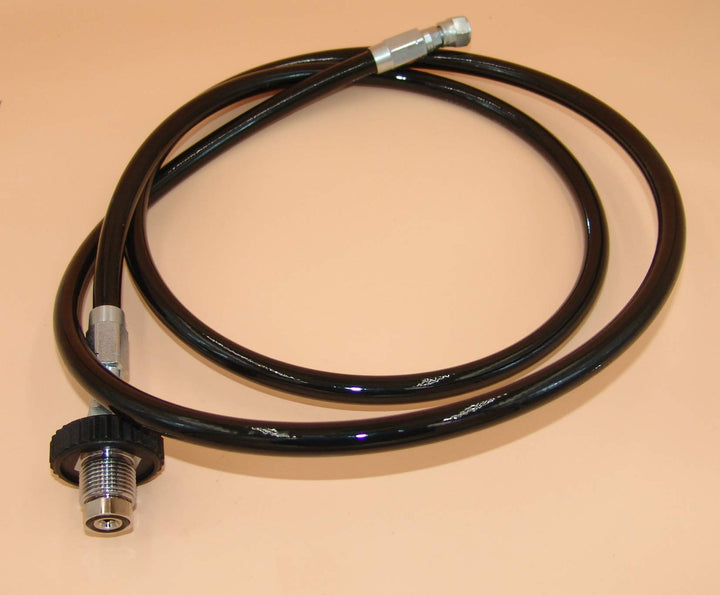 HTD Kompressorfüllschlauch für Druckluft bis 315bar, mit Anschluss G 5/8" Aussengewinde, Gegenseite