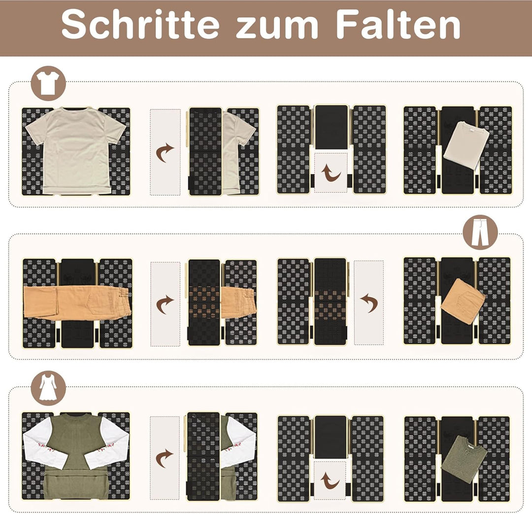 BoxLegend V7 Faltbrett für Kleidung, Falthilfe für Wäsche, Tshirt Faltbrett, Wäsche Zusammenlegen Br
