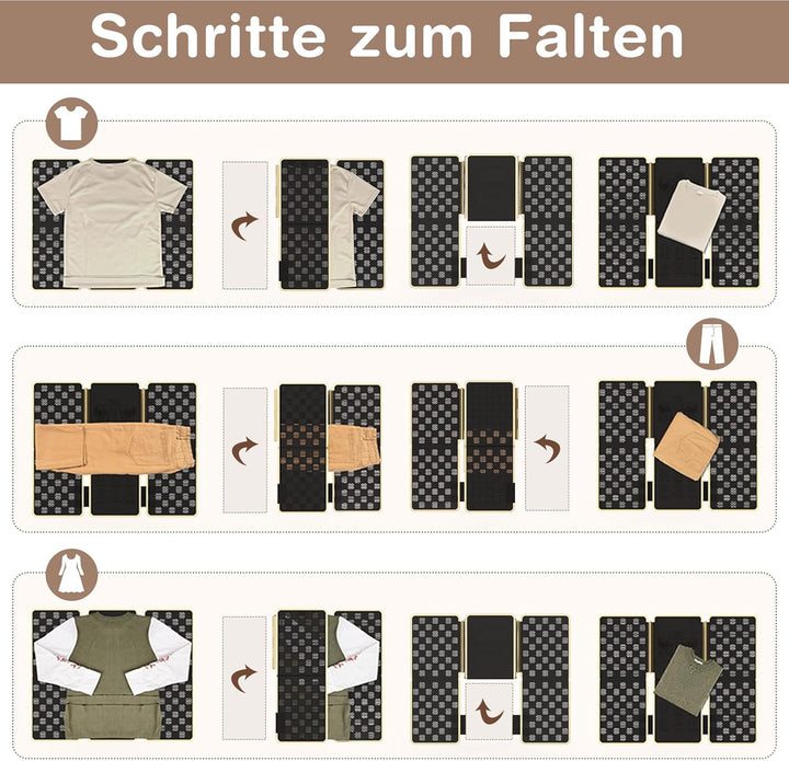 BoxLegend V7 Faltbrett für Kleidung, Falthilfe für Wäsche, Tshirt Faltbrett, Wäsche Zusammenlegen Br