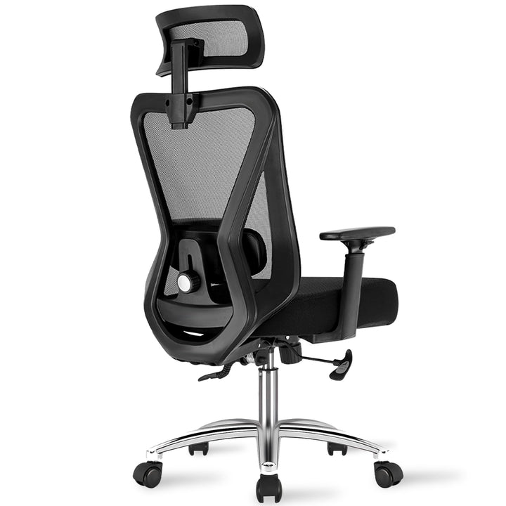 Durrafy Ergonomischer Bürostuhl, Schreibtischstuhl hat Kopfstütze, Lendenwirbelstütze, Armlehnen, Hö