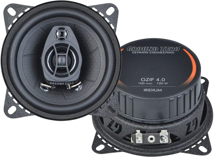 Ground Zero GZIF 4.0-10 cm 2-Wege-Lautsprecher mit 100 Watt (RMS: 60 Watt)