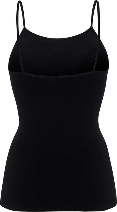 UnsichtBra 3er Pack Damen Shape Unterhemden | Spaghettiträger Basic Top Unterhemd | Mikrofaser Spagh