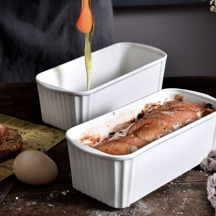 TAMUME Porzellan Kastenform Kuchen, Brotbackform (Gross), Gross