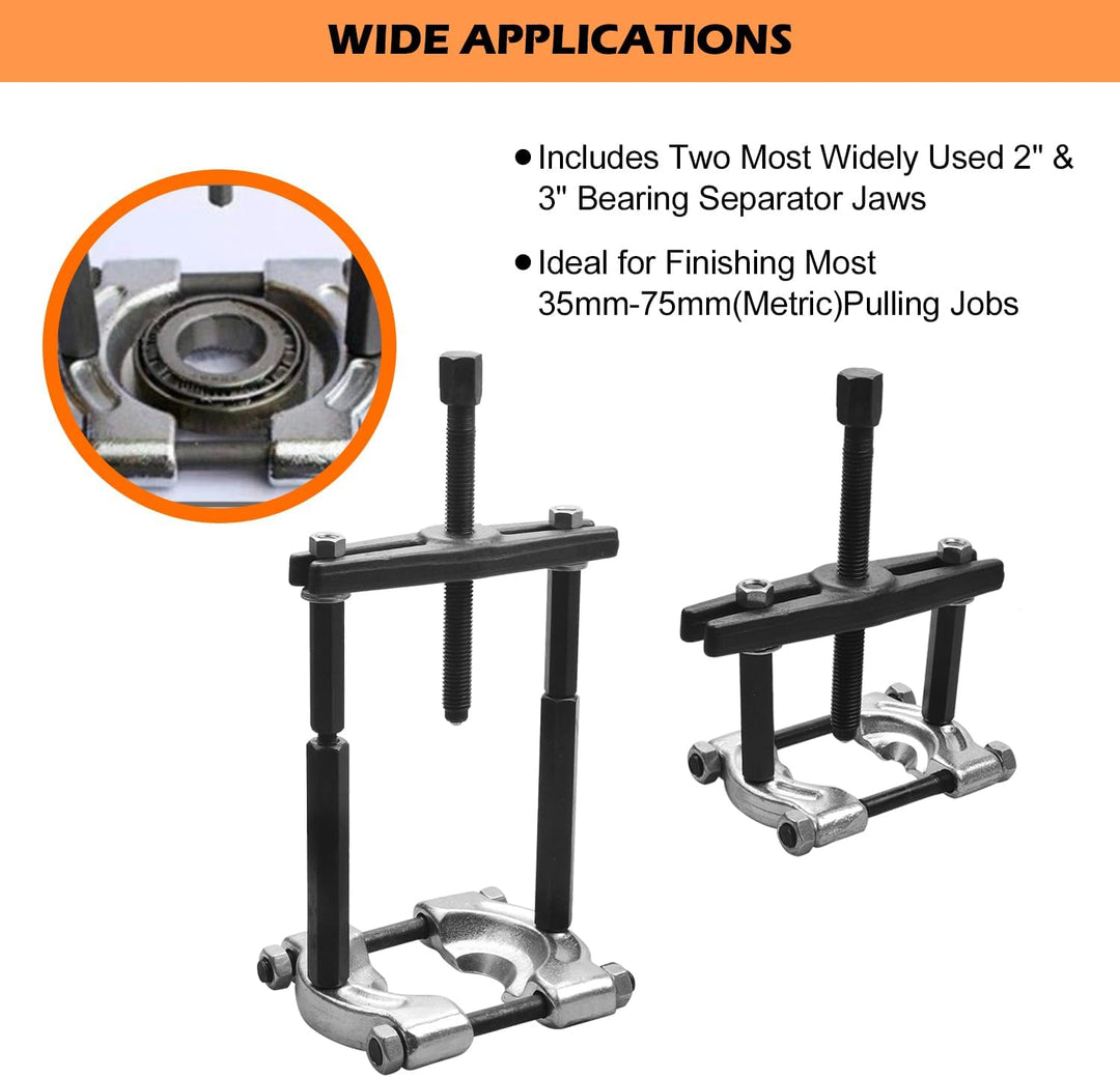 Lagerabzieher-Werkzeugsatz 14 Stück Lagerabzieher Set Trennmesser fur Kugellager Lager Abzieher Polr