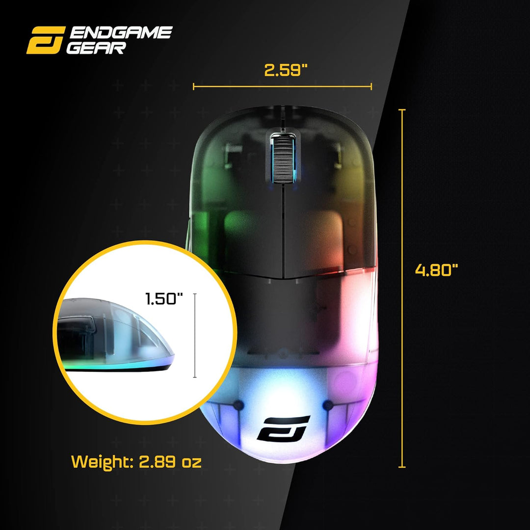 ENDGAME GEAR XM1 RGB Gaming Maus - Optischer PWM3389 Sensor - 50:16.000 DPI - 5 Tasten – GM 4.0-60M