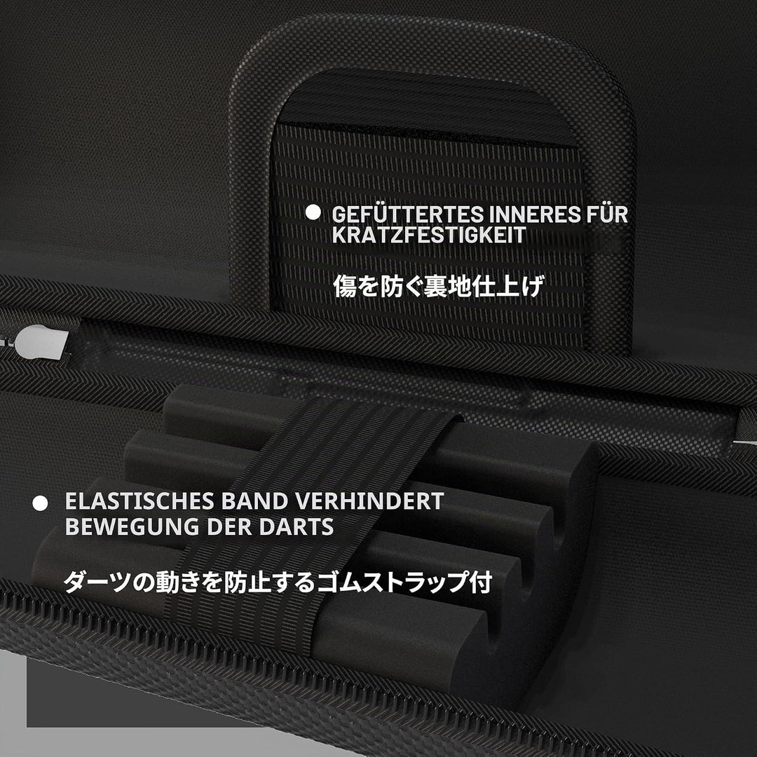 Target Japan Takoma Shell Wallet, Schwarz | Dart-Tasche, Dart-Aufbewahrungsbehälter, hält 3 vollstän