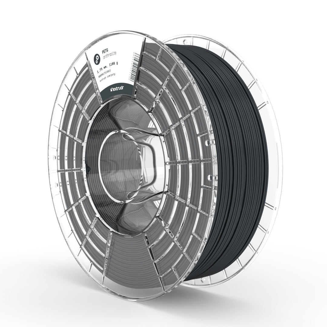 extrudr® PETG ø1.75mm (1.1kg) 'ANTHRAZIT' - 3D Drucker Filament - Made in Austria - höchste Qualität