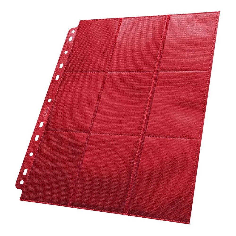 Ultimate Guard 18-Pocket Pages Side-Loading Rot (50), Rot