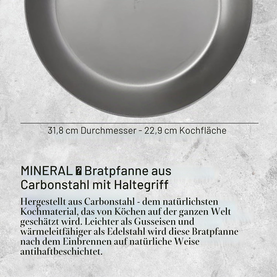 DeBuyer 5680.32 Bratpfanne, Edelstahl, silber,durchmesser 32cm Durchmesser: 32cm, Durchmesser: 32cm