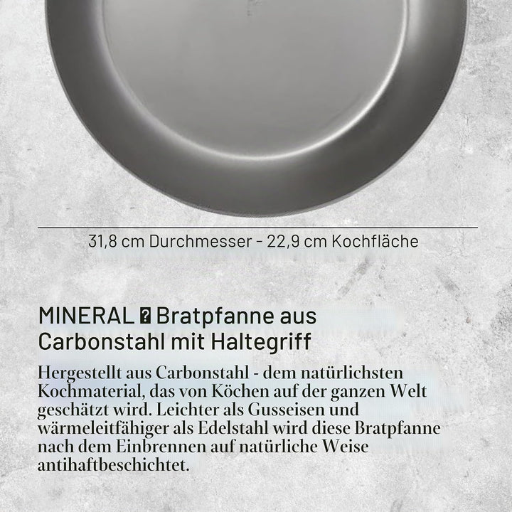 DeBuyer 5680.32 Bratpfanne, Edelstahl, silber,durchmesser 32cm Durchmesser: 32cm, Durchmesser: 32cm