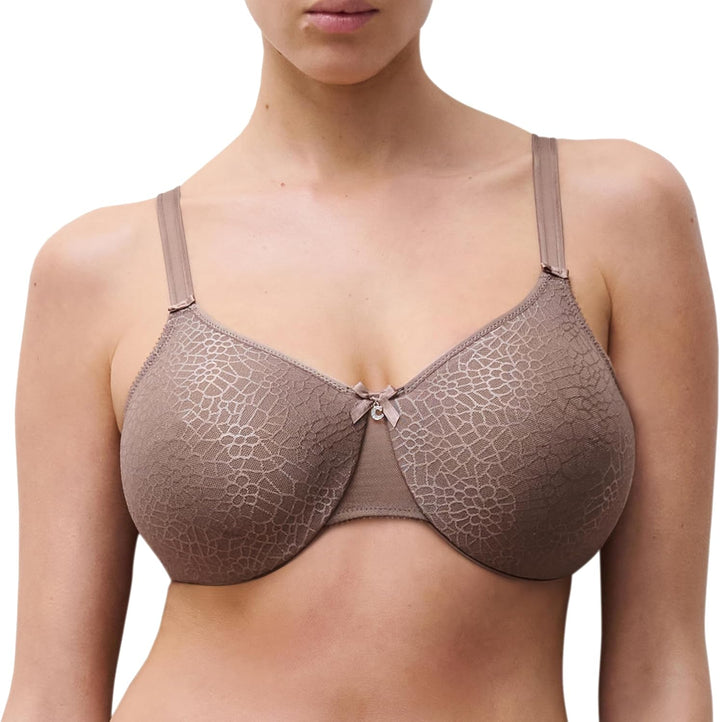 Chantelle C MAGNIFIQUE, Sehr Bedeckender Gemoldeter BH, Unnsichtbare Unterwäsche für Damen 70D Capuc