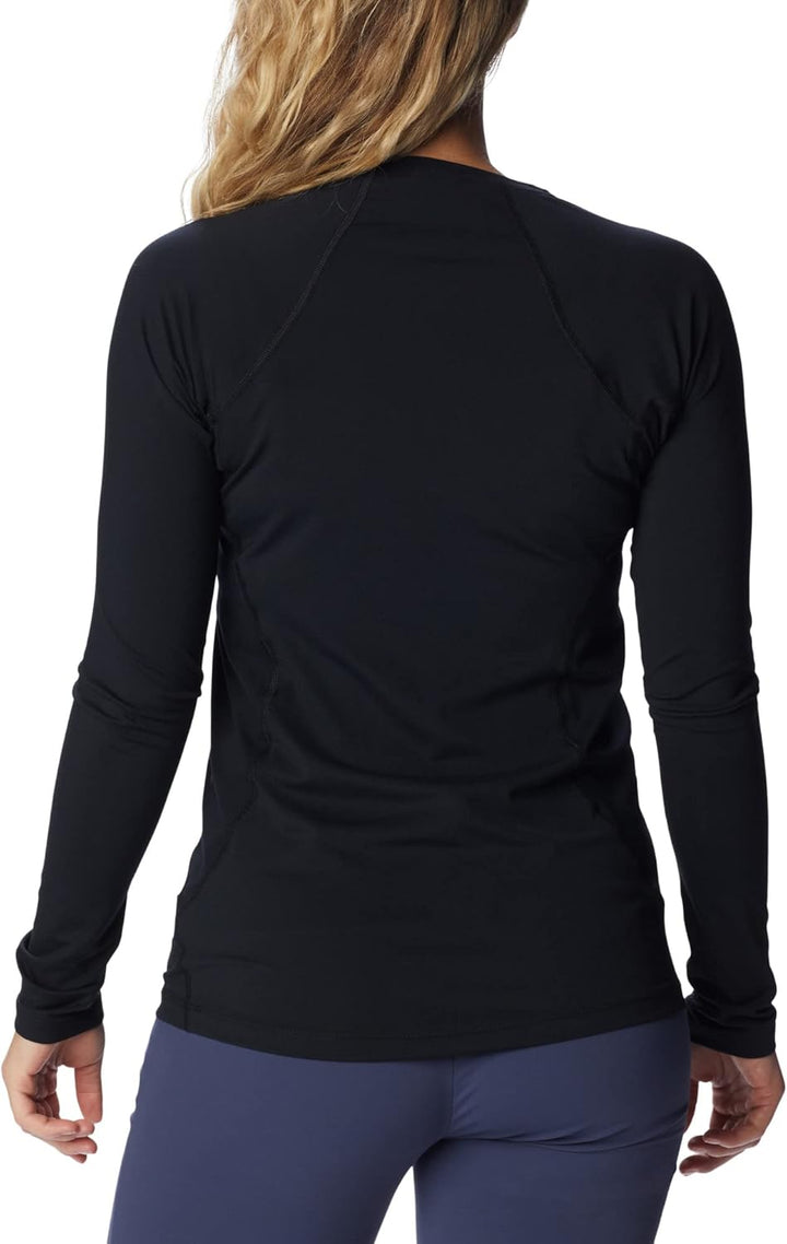 Columbia Baselayer für Damen, Midweight Stretch Long Sleeve Top, Polyester, 1639021 XS Black (New Co