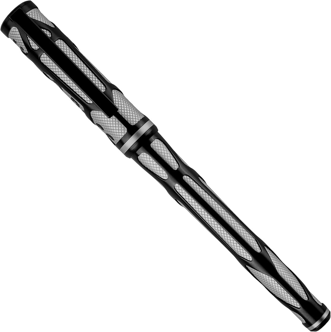 Hugo Boss Craft Füllfederhalter aus Messing in der Farbe Chrome, Länge: 14,7cm, Federstärke: M, HSS3