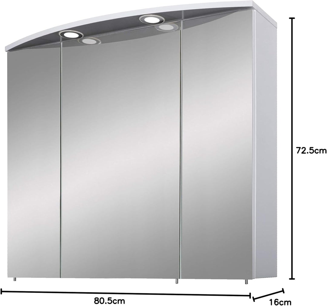 Schildmeyer Spiegelschrank »Verona LED«, Breite 80 cm