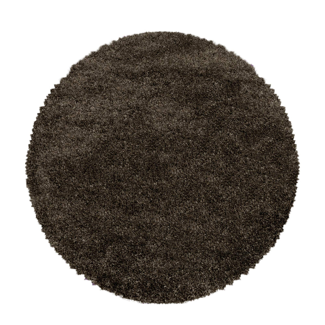 Hochflor Rund Teppich Wohnzimmer Einfarbig Schlafzimmer Esszimmer Flur Läufer Unicolor & Einfarbig W