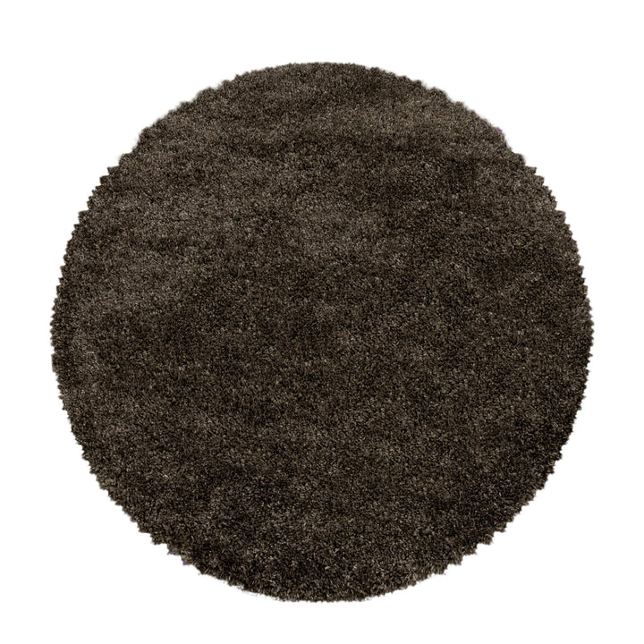 Hochflor Rund Teppich Wohnzimmer Einfarbig Schlafzimmer Esszimmer Flur Läufer Unicolor & Einfarbig W