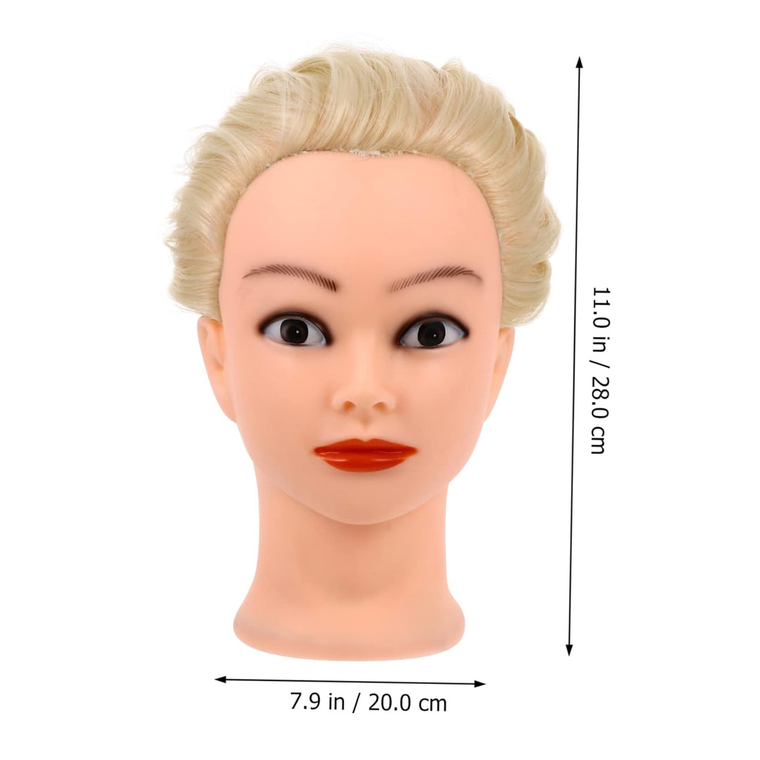 Friseur Mannequinkopf mit Halterung aus Hitzebeständiger Faser für Haarstyling und Extensions im Bea