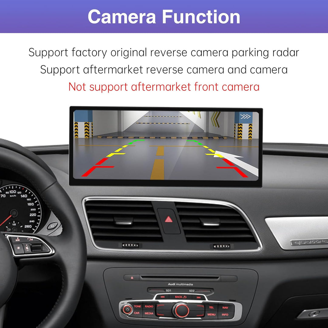 Road Top 12,3 Zoll Ultraschmaler Autoradio CarPlay für Audi Q3 (2013-2018) | Linux HD Touchscreen, W