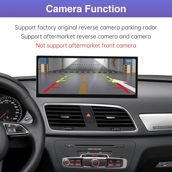 Road Top 12,3 Zoll Ultraschmaler Autoradio CarPlay für Audi Q3 (2013-2018) | Linux HD Touchscreen, W