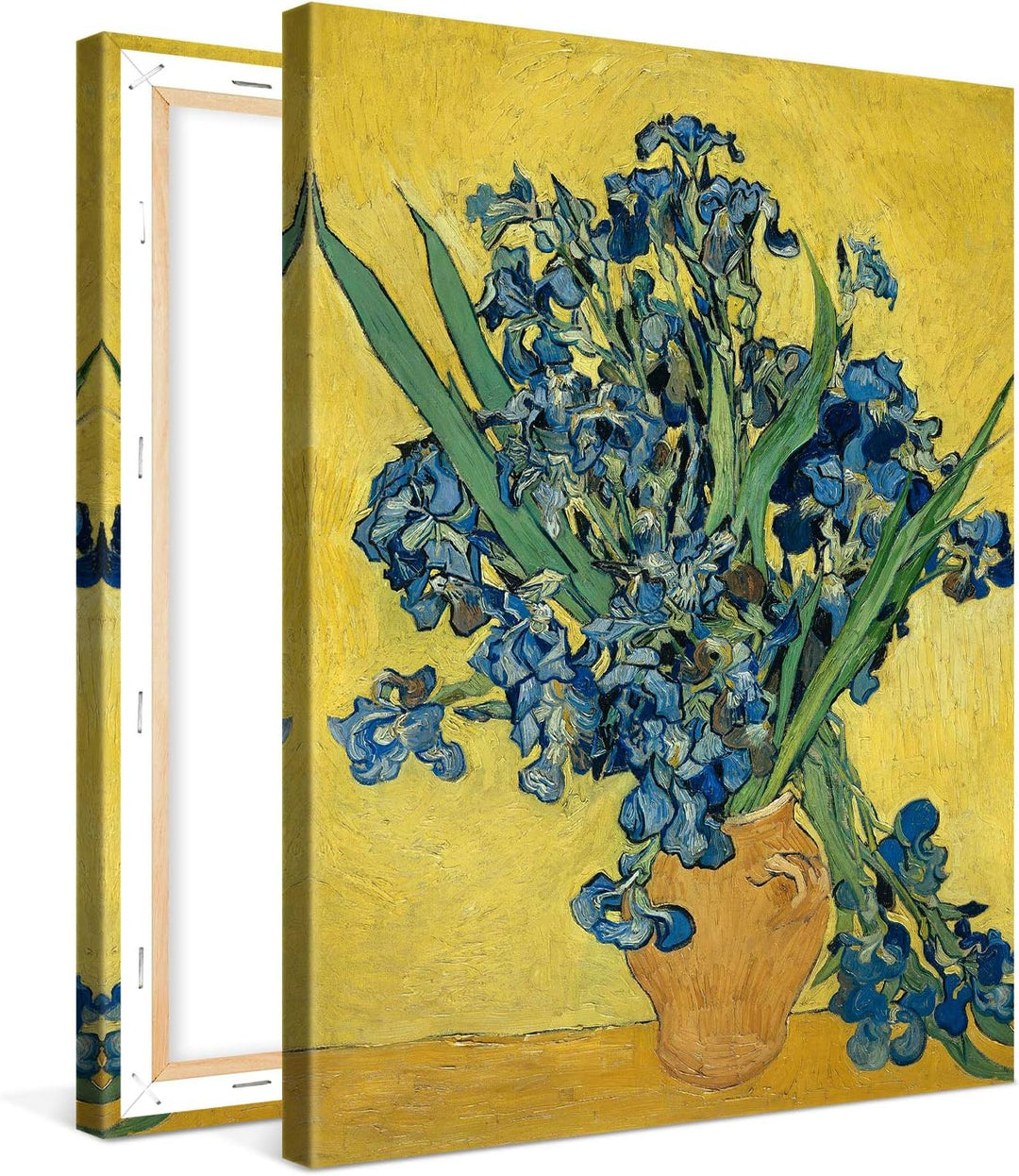 PICANOVA – Vincent Van Gogh Irises May 60x80 cm – Bild auf Leinwand – Leinwandbild – Premium Leinwan
