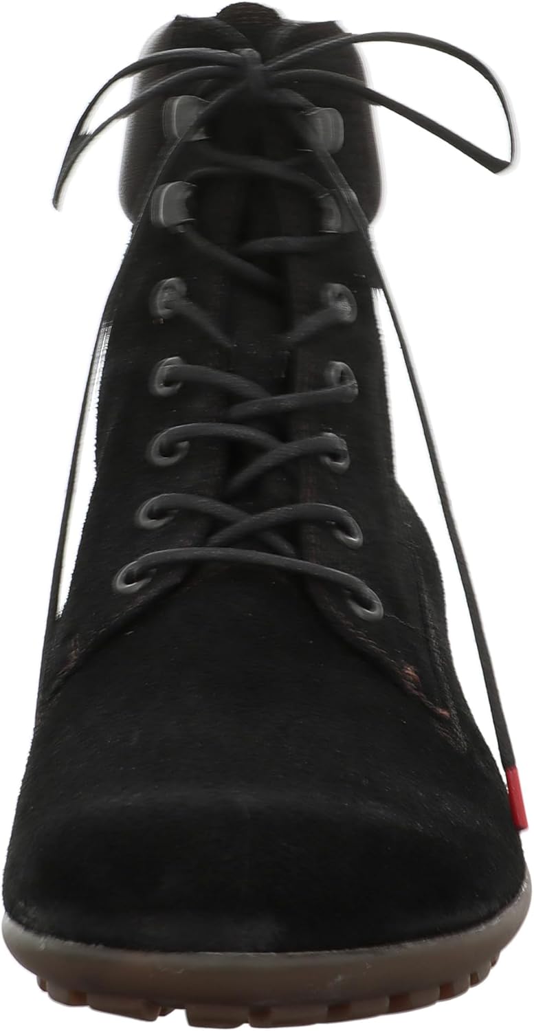 THINK! Herren Kong Leder Gefütterte Nachhaltige Stiefelette 45 EU 0000 Schwarz Kombi, 45 EU 0000 Sch