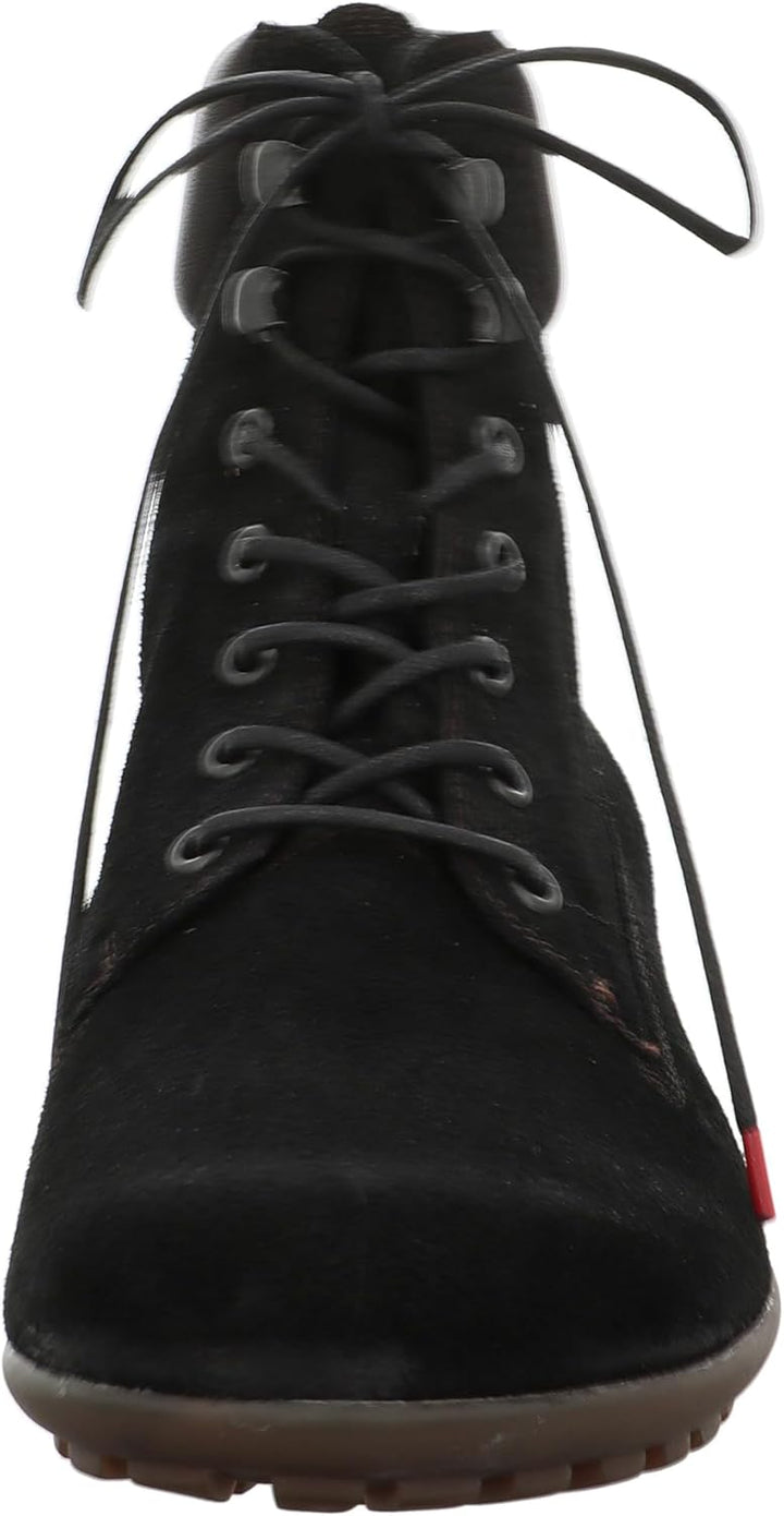 THINK! Herren Kong Leder Gefütterte Nachhaltige Stiefelette 45 EU 0000 Schwarz Kombi, 45 EU 0000 Sch