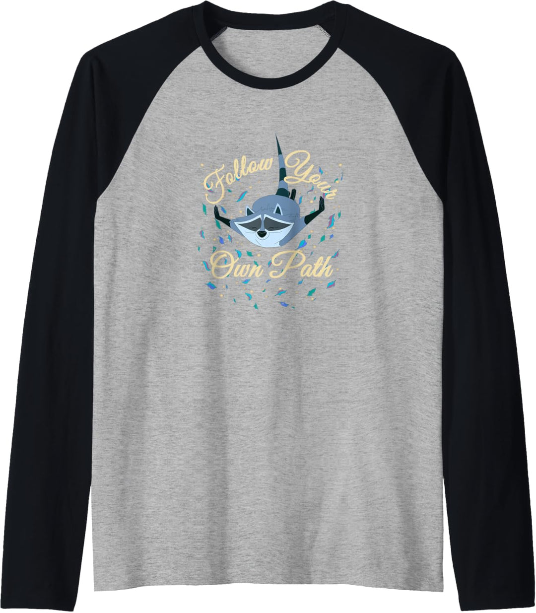 Disney Pocahontas Meeko Follow Your Own Path Text Raglan