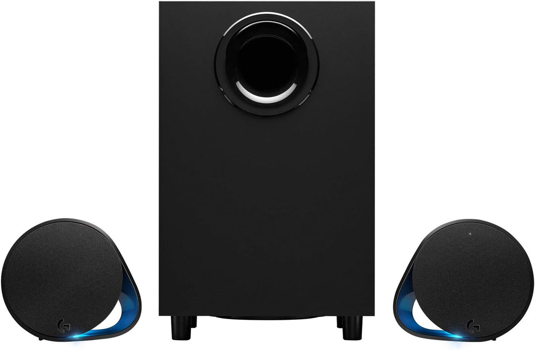 Logitech G560 PC Gaming Lautsprecher mit DTS:X Ultra Surround Sound, Spielbasierter LIGHTSYNC RGB-Be