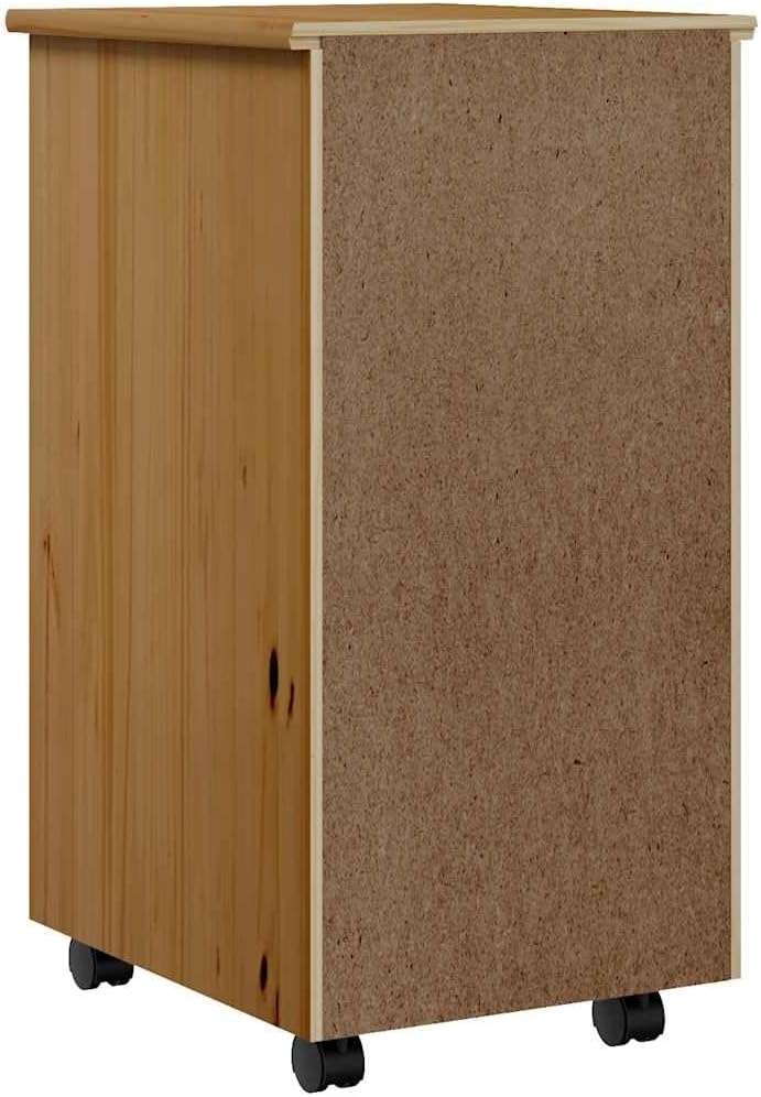 vidaXL Rollschrank, Rollcontainer mit 4 Schubladen, Kommode Schubladenschrank mit Rollen, Büroschran