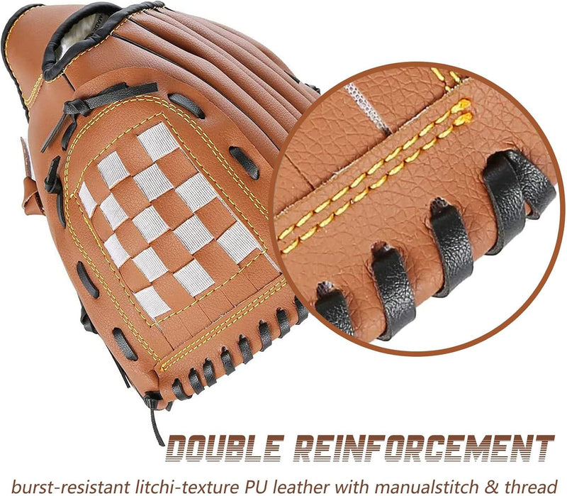 LeapBeast Baseball Handschuhe - Softball Handschuhe mit Einem Ball, Erwachsenen Baseball Training We