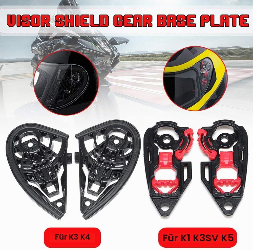 Shkalacar Motorrad Windschutz Helm Objektiv Visier Vollgesichts Helmvisier Ersatz für AGV K1 K3SV K5