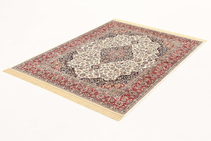 ABC Tappeti Teppich Farshian Medallion Elfenbein/rot 100 x 140 cm