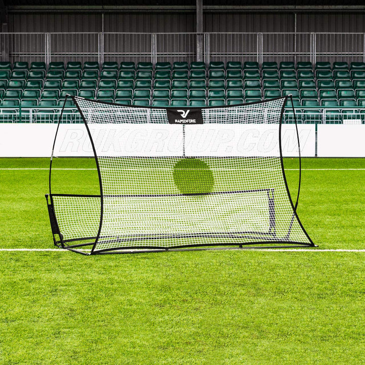 FORZA RAPIDFIRE Flash II Pop-Up Fussball-Rebounder [2,4m x 1,5m] | Schnell aufbaubare Trainingshilfe