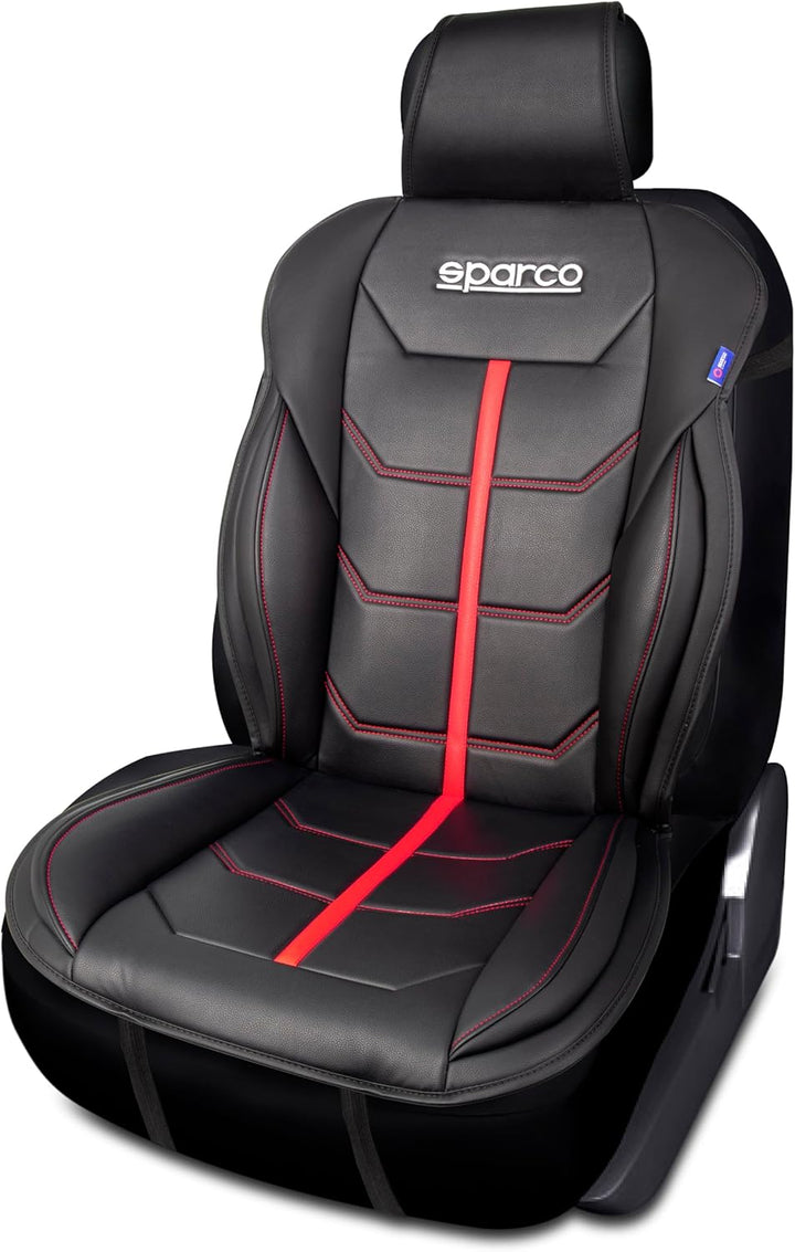SPARCO SPCS414RD - Ferrara Modell Universal Autositzlehne, schwarz / rot. FERRARA