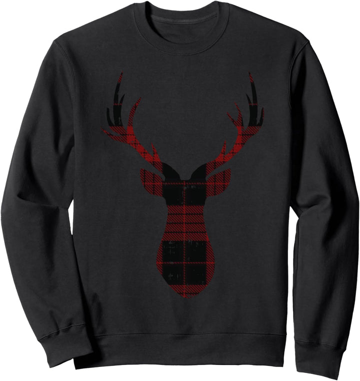 Rustic Christmas Reindeer Fun Folksy Country Style Xmas Gift Sweatshirt