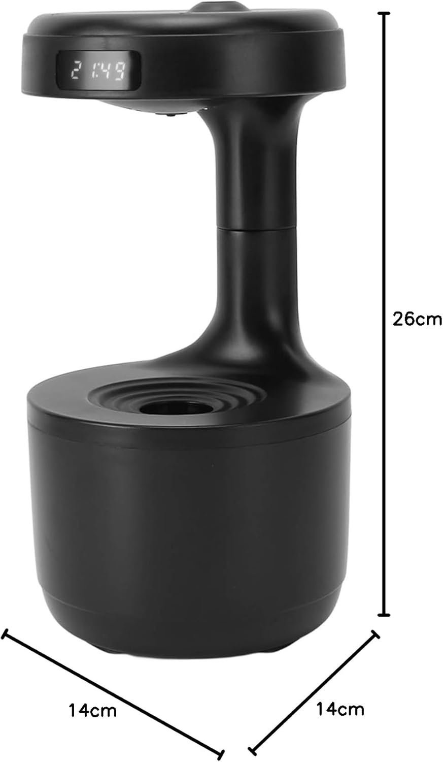 Luftbefeuchter 800ml, Portable Raumluftbefeuchter mit Schwebender Wassertropfen Design, Ideal für Sc