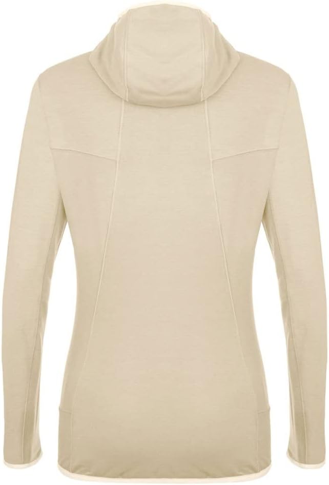 Salewa Damen *Light Micro Pl W Fz HDY Sweatshirt 48 Oatmeal Melange/6080, 48 Oatmeal Melange/6080