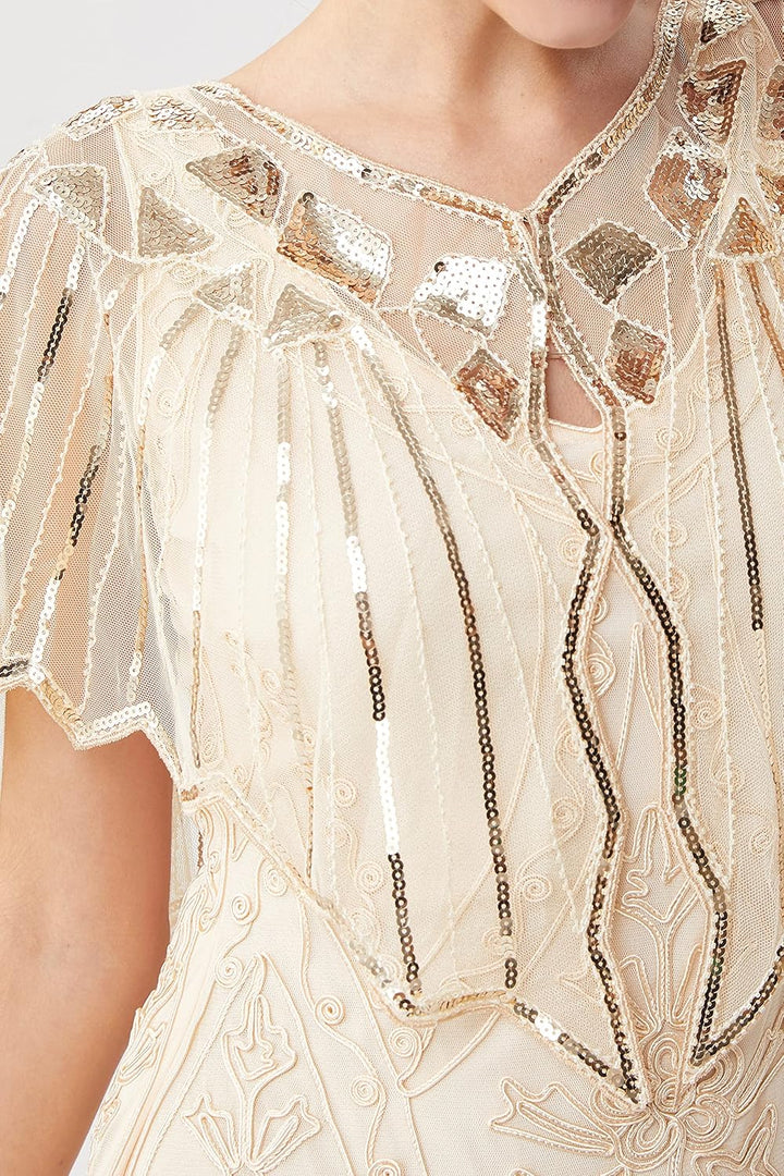 BABEYOND Damen Umschlagtücher Stola für Abendkleid 1920s Retro Schal Hochzeit Party Braut Schal Gats