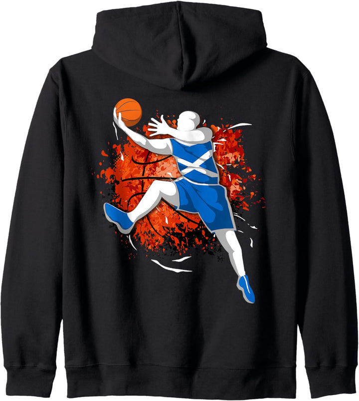 Schottland Basketball Schottische Nationalflagge Sport Lover Kapuzenjacke
