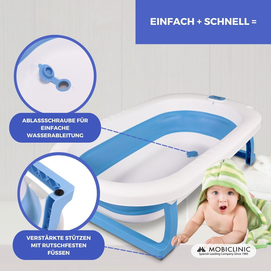 Mobiclinic® kids, Badewanne baby, Faltbare bubba, Rutschfeste innenausstattung, Leicht zu transporti