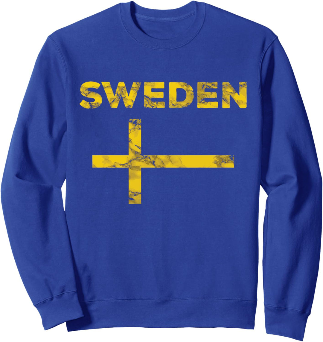 Schweden Wikinger Landesflagge Skandinavien Urlaub Schweden Sweatshirt