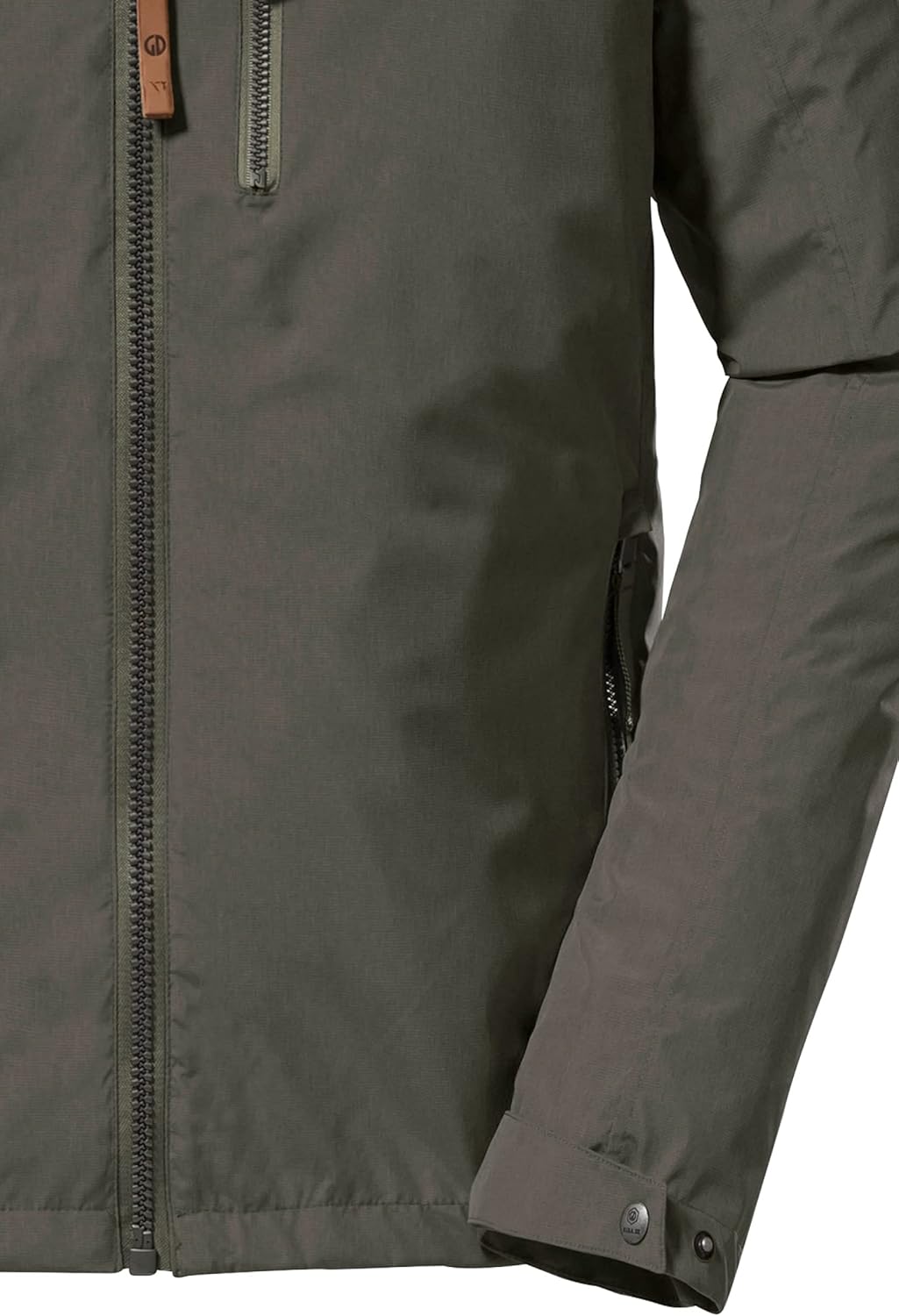 G.I.G.A. DX Herren Gs 12 Mn Jckt Funktionsjacke/Outdoorjacke mit einrollbarer Kapuze S grün/anthrazi