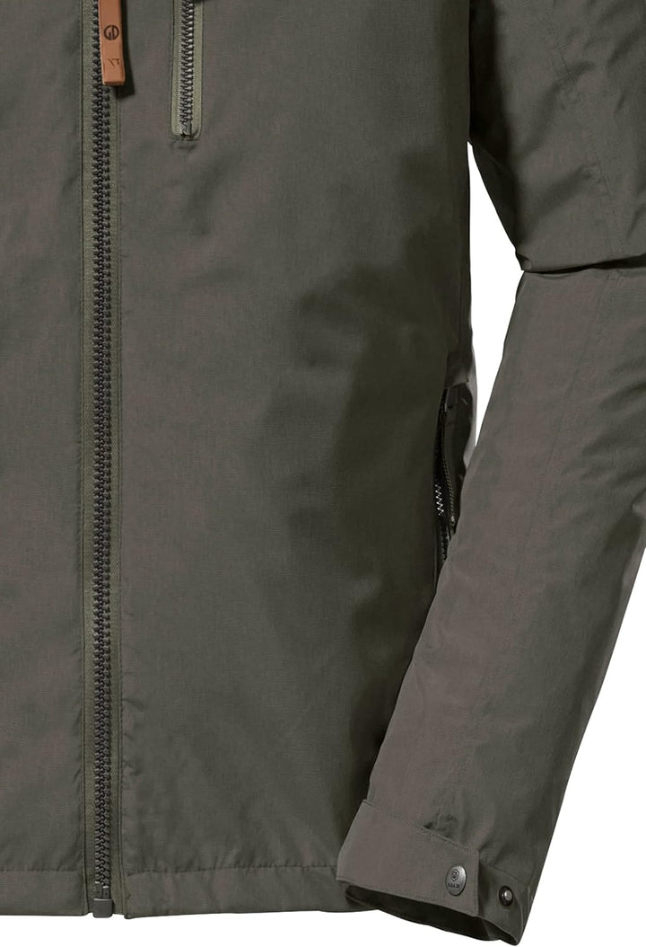 G.I.G.A. DX Herren Gs 12 Mn Jckt Funktionsjacke/Outdoorjacke mit einrollbarer Kapuze S grün/anthrazi